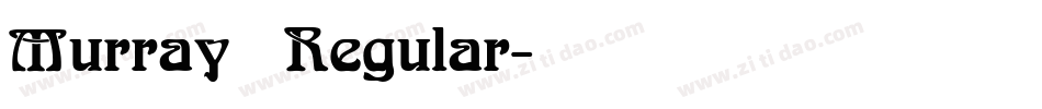 Murray Regular字体转换